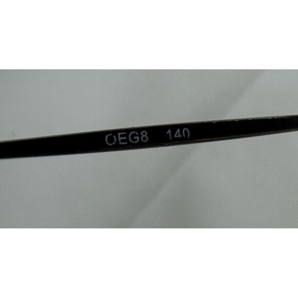 VTG Chaps 109 By Ralph Oval Half Rim Brown Metal Eyeglasses  OEG8 46 20 140frame - Picture 5 of 8